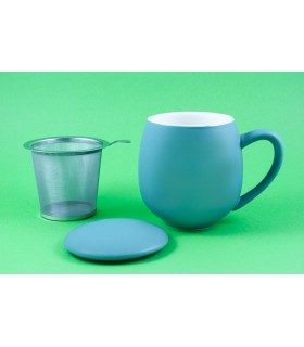 Taza con filtro y tapa "Zaara" 0,35 L Petrol