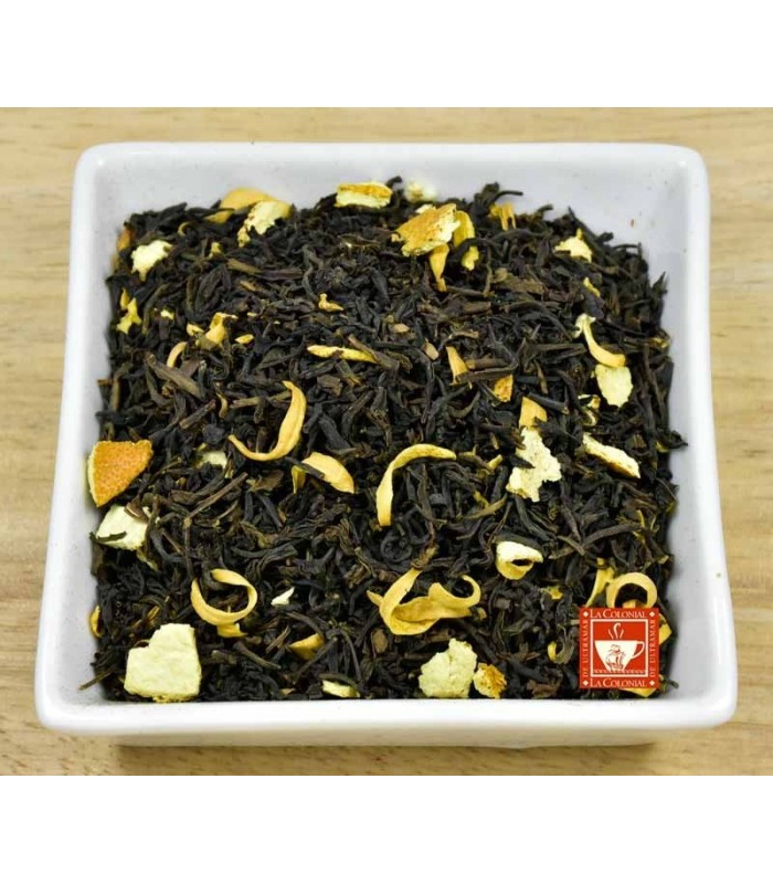 Té negro desteinado con Naranja