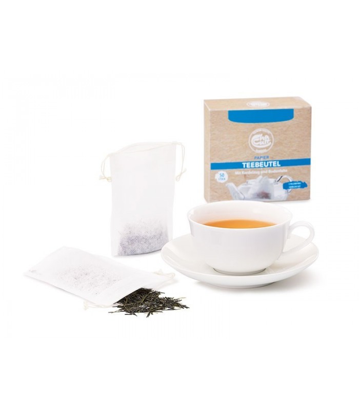 Filtros de té de papel con sistema de autocierre