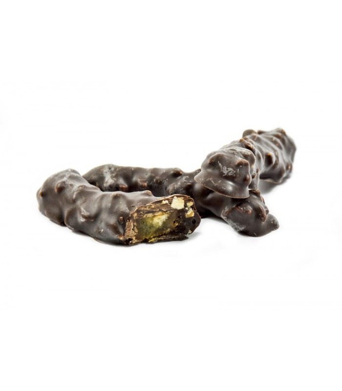 Naranjines con chocolate negro y almendras