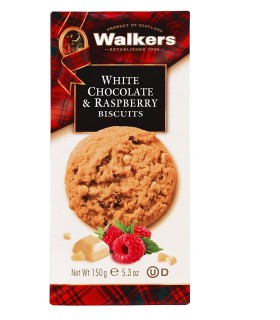 Cookies de frambuesas y chocolate blanco Walkers 150 g