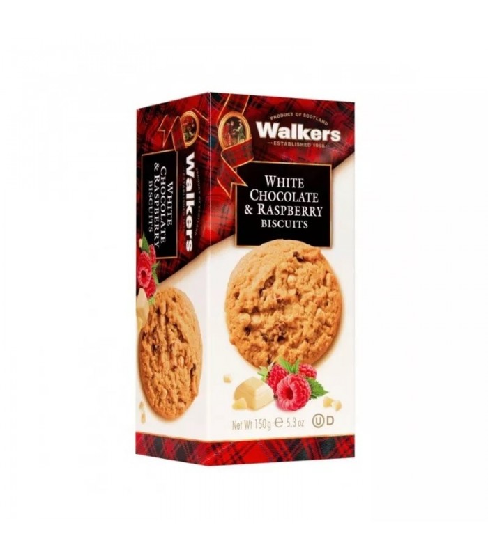 Cookies de frambuesas y chocolate blanco Walkers 150 g