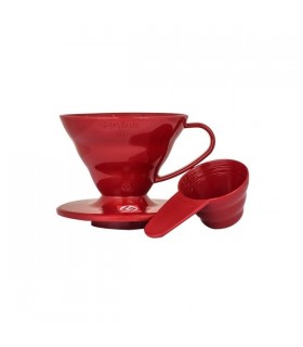Dripper Hario V60 01 Rojo Plástico