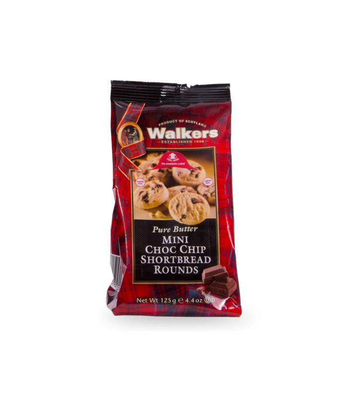 Mini Chocolate chip Shortbread Walkers 125 g