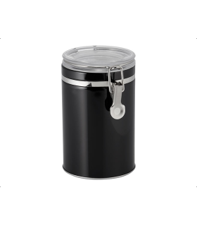 Lata de té o café de 250 g Negra con ventana