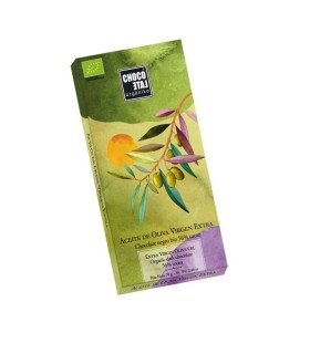 Chocolate negro ORGANIKO con aceite de oliva virgen extra - 70g