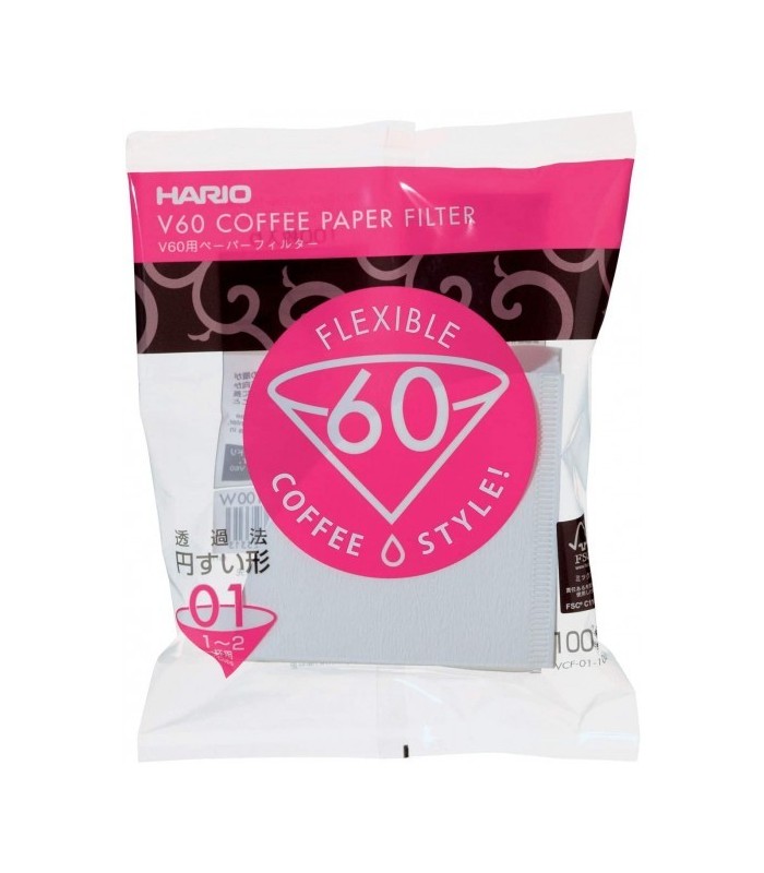 Filtros de café Hario 01 - Bolsa de 100 unidades
