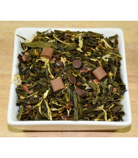 Té verde chocolate con pistachos