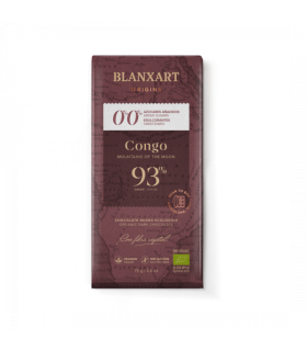 Chocolate ecológico Blanxart Congo 93% - sin azúcar ni edulcorantes - 75g