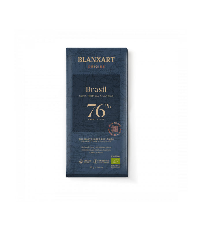 Chocolate ecológico Blanxart Brasil 76% - 80g