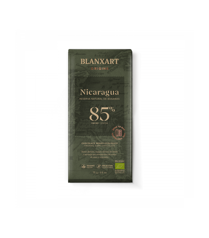 Chocolate ecológico Blanxart Nicaragua 85% - 80g