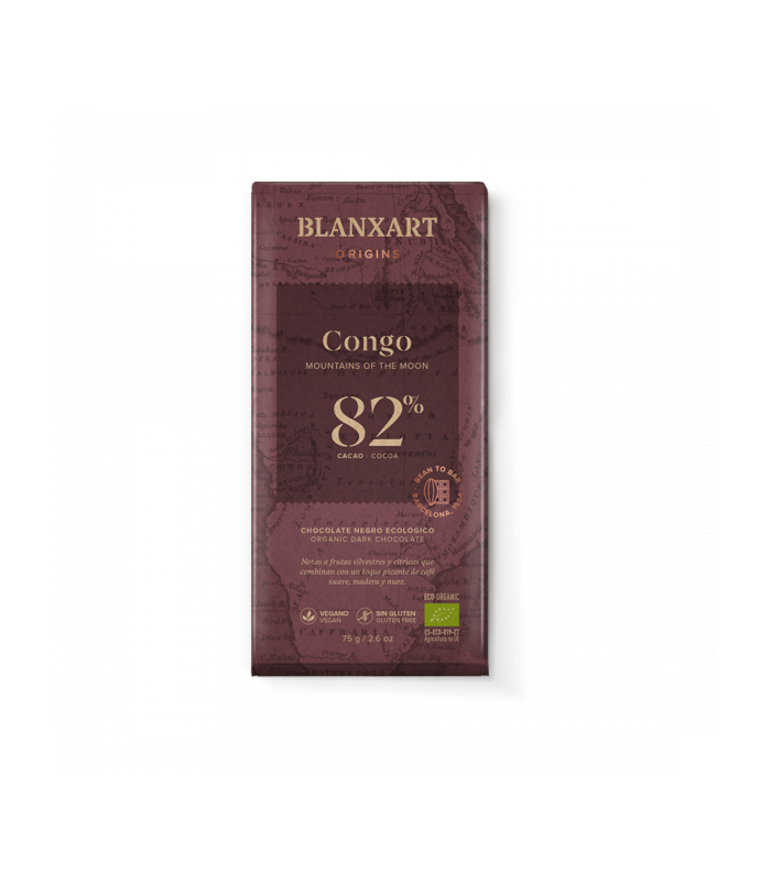 Chocolate ecológico Blanxart Congo 82% - 80g