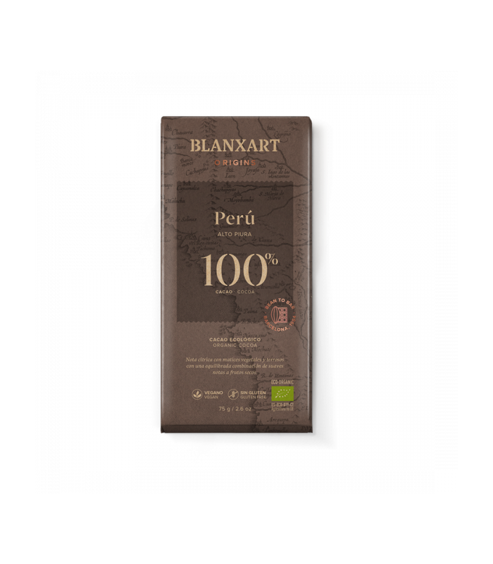 Chocolate ecológico Blanxart Perú 100% - 80g
