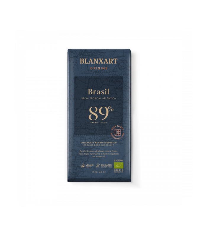 Chocolate Ecológico Blanxart Brasil 89% - 75g
