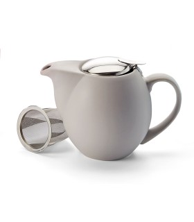 Tetera de cerámica Zaara 0,9 litros gris mate