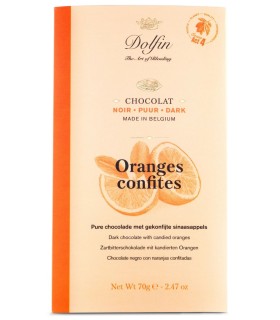 Chocolate Dolphin con naranja confitada - 70g