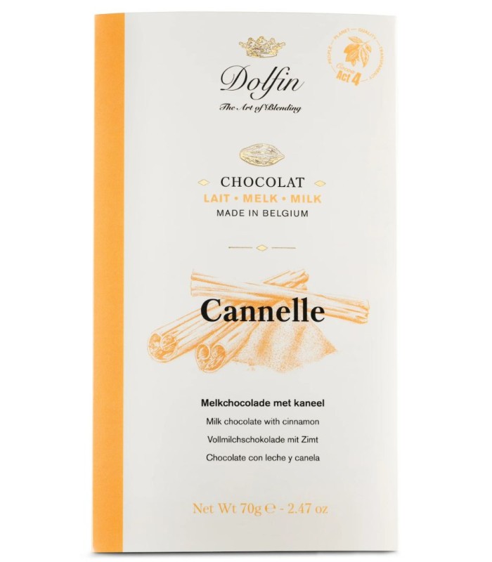 Chocolate Dolphin con canela de Ceylán - 70g