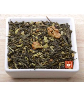 Té verde con avellanas