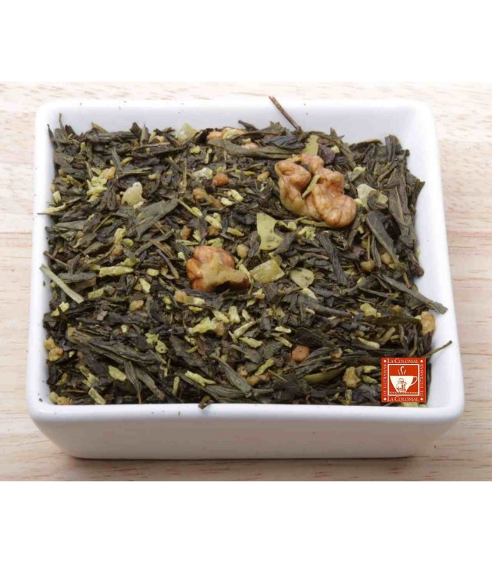 Té verde con avellanas